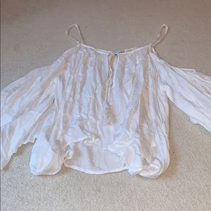 White over shoulder blouse